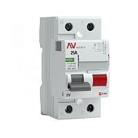 Выключатель дифференциальный (УЗО) DV 2п 63А 500мА тип AC AVERES | код. rccb-2-63-500-ac-av | EKF